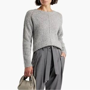 LUISA CERANO Brushed Knitted Wool Alpaca Knit Sweater